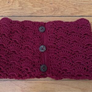 Red Crocheted Neck Warmer